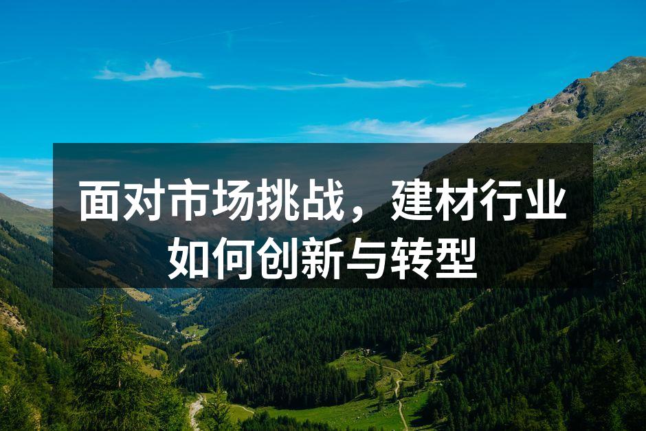 面对市场挑战，建材行业如何创新与转型